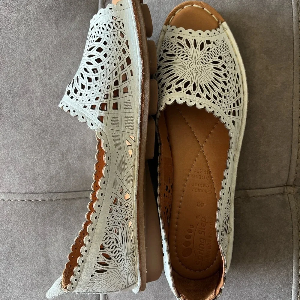 Spring Step Women's Espadrilles - Light Gray